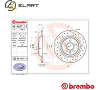2x BRAKE DISC 08.A537.1X FOR VOLVO S80/II/Sedan V70/III/Van XC70/SUV/VAN S60