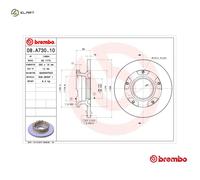 BREMBO 08.A730.10 Brake disc