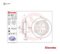 2x BRAKE DISC 08.A957.11 FOR MERCEDES-BENZ OM 651.960 2.1L 4cyl M-CLASS 3.0L