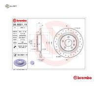 BREMBO 08.B351.1X Brake disc