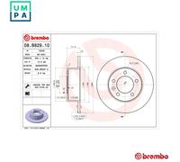 2x BRAKE DISC 08.B829.10 FOR RENAULT MASTER/III/Platform/Chassis/Van/Bus OPEL