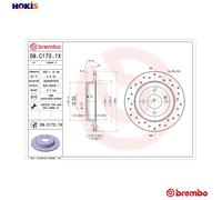 BREMBO 08.C172.1X Brake disc