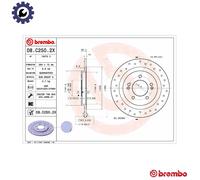 BREMBO 08.C250.2X Brake disc