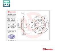 2x BRAKE DISC 08.C501.1X FOR SKODA SUPERB/IV/III KODIAQ VW GOLF/VAN/VII/Van 2.0L