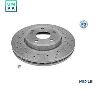 2x MEYLE 083 521 0022/PD Brake Disc Front Fits Mercedes-Benz A-Class B-Class CLA