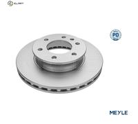 2x MEYLE 083 521 2101/PD Brake Disc Front Vented Fits Mercedes-Benz eSprinter VW