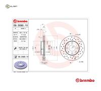 2x BRAKE DISC 09.3090.1X FOR DAEWOO LANOS/SENS CIELO NEXIA CHEVROLET 1.5L 4cyl