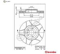 BREMBO 09.4939.76 Brake disc
