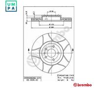 BREMBO 09.4939.76 Brake disc