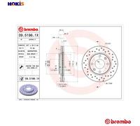 BREMBO 09.5196.1X Brake disc