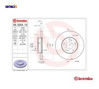 2x BRAKE DISC 09.5254.10 FOR NISSAN MAXIMA/QX/IV/Station/Wagon VQ20DE 2.0L