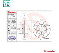 BREMBO 09.5390.77 Brake disc