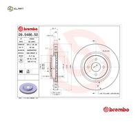 BREMBO 09.5486.50 Brake disc