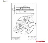 RIGHT OR LEFT BRAKE DISC BREMBO MAX 1PCS CUT FRONT L/R OUTER DIAMETER 259 MM