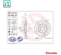 BREMBO 09.5843.3X Brake disc