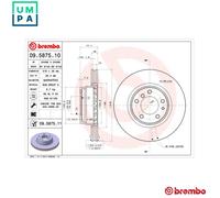 BREMBO Brake Disc Front Internally Vented With Bolts/Screws Fits BMW 7 Series