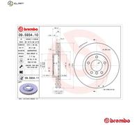 BREMBO 09.5934.11 Brake disc