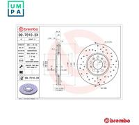 2x BRAKE DISC 09.7010.2X FOR VW BKF/AWV/AWU/AVC/APH 1.8L 4cyl NEW BEETLE