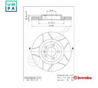 2x BRAKE DISC 09.7012.75 FOR SKODA OCTAVIA/Combi VW NEW/BEETLE/Convertible 2.0L