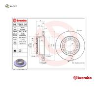 BREMBO 09.7263.20 Brake disc