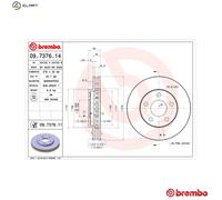 2x BRAKE DISC 09.7376.11 FOR PONTIAC GRAND/PRIX/VI TRANS/SPORT BUICK 3.4L 6cyl