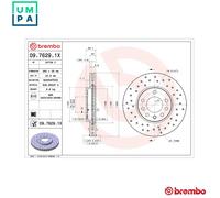2x BRAKE DISC 09.7629.1X FOR CHEVROLET C 20 SEL/L34 2.0L 4cyl ZAFIRA