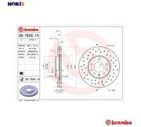 2x BRAKE DISC 09.7629.1X FOR VAUXHALL ZAFIRA/Mk/II CORSA ASTRAVAN COMBO/TOUR