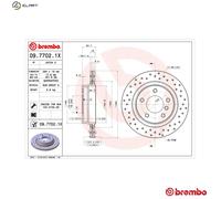 2x BRAKE DISC 09.7702.1X FOR BMW M54 B25 2.5L 6cyl 3 SERIES M43B19 1.9L M47D20