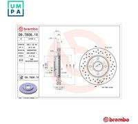 2x BRAKE DISC 09.7806.1X FOR FORD FXJA/FXJC/FXJB 1.4L 4cyl FUSION