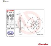 2x BRAKE DISC 09.7807.11 FOR RENAULT ESPACE/III/Mk AVANTIME G9T642/710 2.2L 4cyl