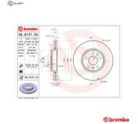 BREMBO 09.8137.31 Brake disc