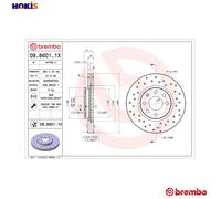 2x BRAKE DISC 09.8601.1X FOR VAUXHALL TIGRA/TwinTop CORSA/VAN/Mk/II CORSAVAN