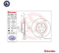 BREMBO 09.8904.11 Brake disc