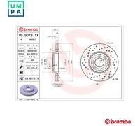 2x BRAKE DISC 09.9078.1X FOR RENAULT K9K774/764 1.5L 4cyl CLIO III