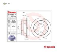 2x BRAKE DISC 09.9086.11 FOR TOYOTA LAND/CRUISER/100 1FZ-FE 4.5L 6cyl 4.7L 8cyl