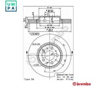 2x BRAKE DISC 09.9130.75 FOR VOLVO S80 S60 XC70/CROSS/COUNTRY/SUV V70/Mk/II 2.0L
