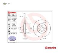 2x BRAKE DISC 09.9159.11 FOR VAUXHALL COMBO/Mk/II/TOUR MERIVA CHEVROLET 1.2L