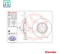 2x BRAKE DISC 09.9177.11 FOR CADILLAC VAUXHALL VECTRA/Mk/II SIGNUM SAAB 2.8L 9-3