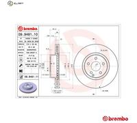 BREMBO UV Coated Brake Disc 09.9481.11