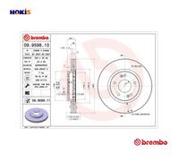 2x BRAKE DISC 09.9598.11 FOR HYUNDAI SANTA/FE HAWTAI BOLIGER E80 E70 2.0L 4cyl