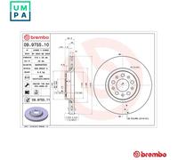 BREMBO 09.9755.11 Brake disc