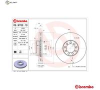 Brembo Front Brake Discs 09.9762.10 – 301mm Vented Pair – Fits Iveco Daily