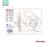 Brembo 2 x Front Brake Vented 294mm Disc Set fits Mini Mini Clubman