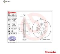 2x BRAKE DISC 09.A185.11 FOR DS PEUGEOT 3008/MPV 208/Hatchback/Van 308/SW/CC DS4