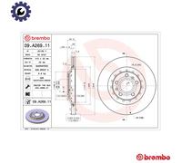 2x BRAKE DISC 09.A269.11 FOR VW AUDI A8L BRK/BKL/AYT 3.2L CEXB/CARA/CARB 3.0L A8