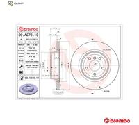 BMW 3 Saloon Brembo Coated Brake Discs Rear 2004-2011 Pair