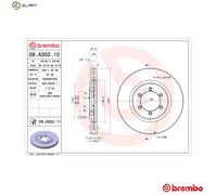 BREMBO 09.A302.11 Brake disc