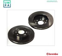 2x BRAKE DISC 09.A407.11 FOR HONDA CR-V/II/SUV/Mk CIVIC/VIII/Hatchback 2.4L 4cyl