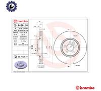 2x BRAKE DISC 09.A426.11 FOR VOLVO ASIA LAND ROVER FORD 2.0L 4cyl S60L 5cyl S60L
