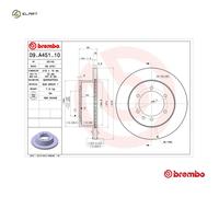 2x BRAKE DISC 09.A451.10 FOR NISSAN PATROL/GR/V/Wagon/Mk/II/IV/Station/ 2.7L